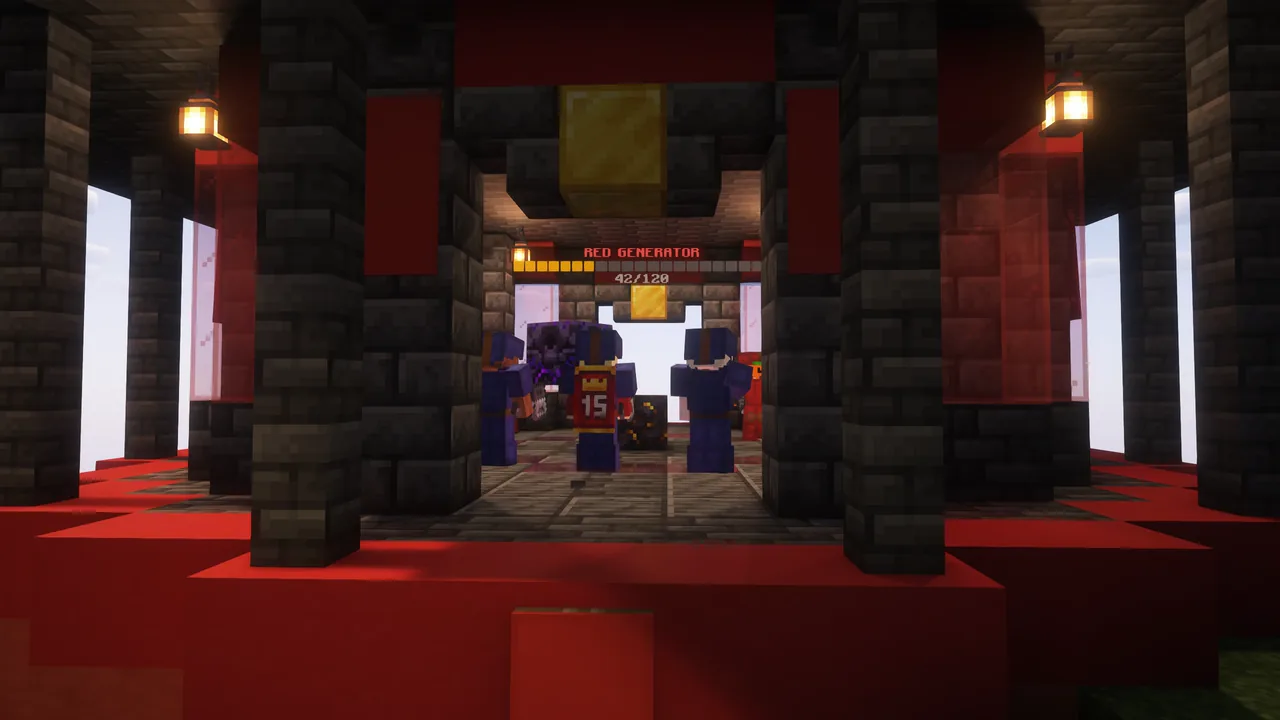 Players attacking the core inside a landed base